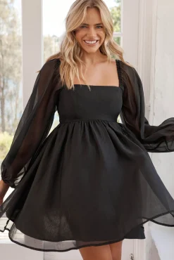 Clearance Seduction Dress in Black Dresses|Party