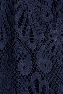 Online Seraphina Lace Dress in Navy Dresses|Party