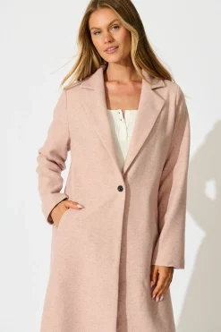 Sale Shaniya Coat in Blush Outerwear|Outerwear