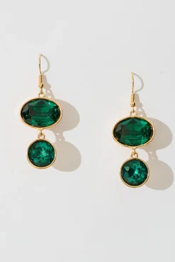 Hot Shauna Drop Earring in Emerald Jewellery