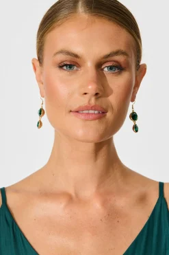 Hot Shauna Drop Earring in Emerald Jewellery