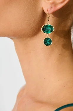 Hot Shauna Drop Earring in Emerald Jewellery