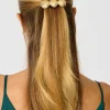 Online Shelly Barrette Hair Clip in Gold Hair Accessories
