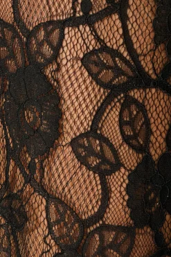 Outlet Soft Line Lace Pants In Black Bottoms|Pants