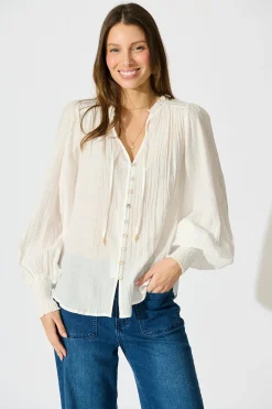 New Solara Top in White Tops|Casual