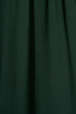 Hot Sorcha Maxi Dress in Emerald Linen Blend Dresses|Casual