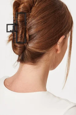 Clearance Squarie Hair Claw In Black Hair Accessories