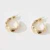 Clearance Stare Hoop Earrings In Gold Jewellery|Engagement Party
