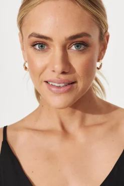 Clearance Stare Hoop Earrings In Gold Jewellery|Engagement Party