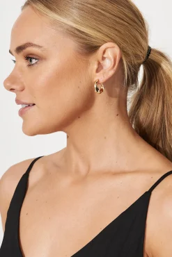 Clearance Stare Hoop Earrings In Gold Jewellery|Engagement Party