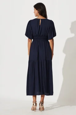 Best Stargazer Midi Dress In Navy Dresses|Casual