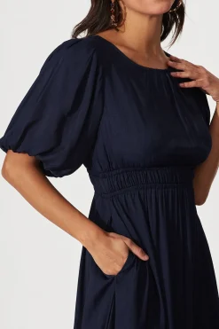 Best Stargazer Midi Dress In Navy Dresses|Casual