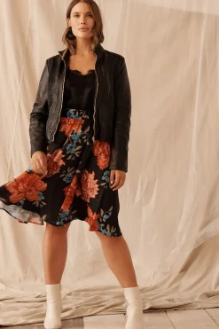 Outlet Stefany Jacket in Black Outerwear|Outerwear