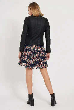 Outlet Stefany Jacket in Black Outerwear|Outerwear