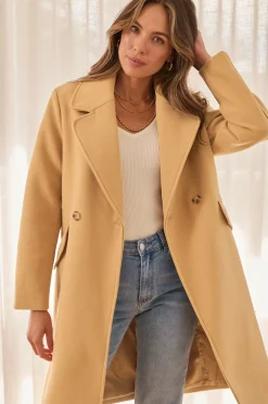 New Sultry Coat in Camel Outerwear|Outerwear