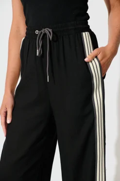 Sale Sweet Escape Pant in Black Linen Blend Bottoms