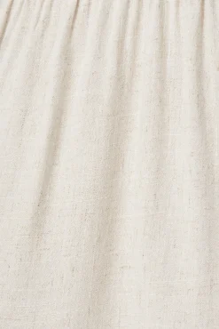 Best Tahiti Smock Dress In Oatmeal Linen Blend Dresses|Casual
