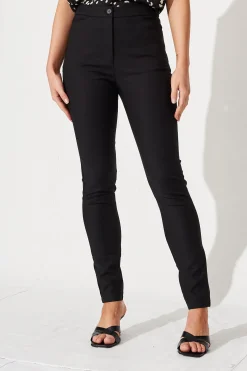 Outlet The Boss Pants In Black Bottoms|Pants