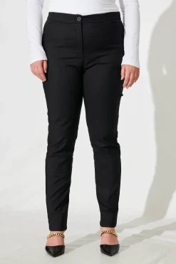 Outlet The Boss Pants In Black Bottoms|Pants
