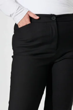 Outlet The Boss Pants In Black Bottoms|Pants