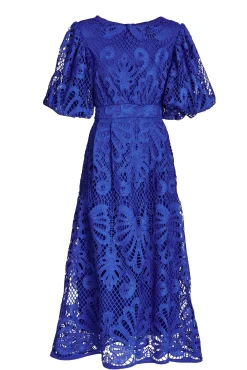 Hot Tillie Lace Maxi Dress In Cobalt Dresses|Formal