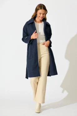 Best Timeless Touch Coat in Navy Outerwear|Outerwear