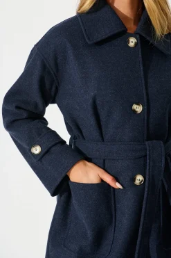 Best Timeless Touch Coat in Navy Outerwear|Outerwear
