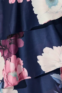 Discount Twilight Petals Midi Dress in Navy Floral Dresses|Party