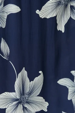 Sale Tyra Maxi Skirt in Navy with White Floral Print Bottoms|Skirts & Shorts