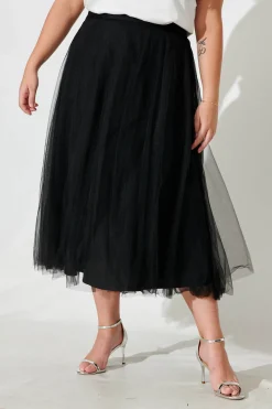 Sale Wannabe Tulle Skirt In Black Bottoms|Skirts & Shorts