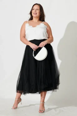 Sale Wannabe Tulle Skirt In Black Bottoms|Skirts & Shorts