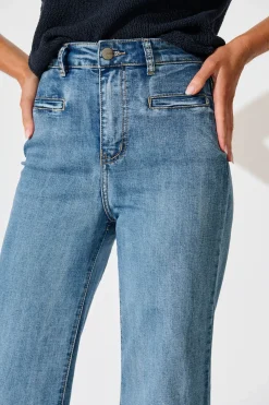 Best Waverley High Rise Wide Leg Jean In Light Blue Denim Bottoms