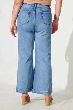 Best Waverley High Rise Wide Leg Jean In Light Blue Denim Bottoms