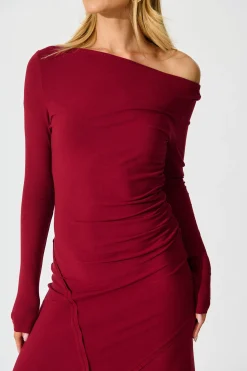 Fashion Wild Grace Maxi Dress In Wine Dresses|Casual