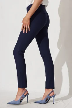 Online Workflow Skinny Pants In Navy Bottoms|Pants