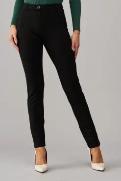 Fashion Workflow Skinny Pants in Black Bottoms|Pants