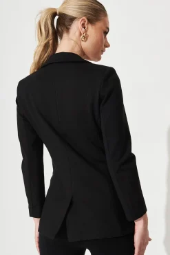New Workflow Stretch Blazer In Black Outerwear|Outerwear