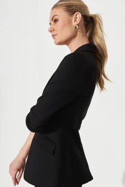 New Workflow Stretch Blazer In Black Outerwear|Outerwear