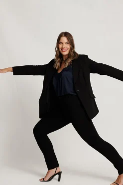 New Workflow Stretch Blazer In Black Outerwear|Outerwear