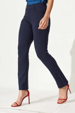 Sale Workflow Stretch Straight Leg Pocket Pant In Navy Bottoms|Pants