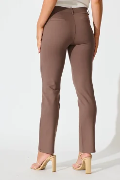 Hot Workflow Stretch Yoga Pants in Mocha Bottoms|Pants