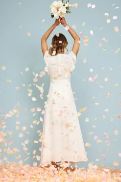 Discount Wynter Maxi Dress in White Chiffon Dresses|Party