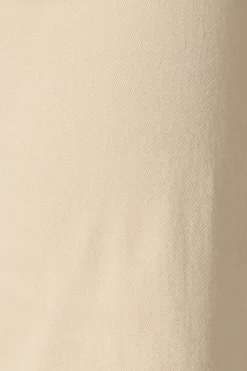 New Yoko High Rise Relaxed Leg Jean In Beige Denim Bottoms|Pants