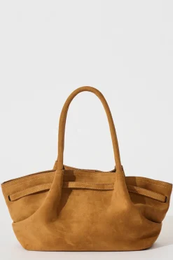 Sale Yuna Tote Bag in Tan Suedette Bags